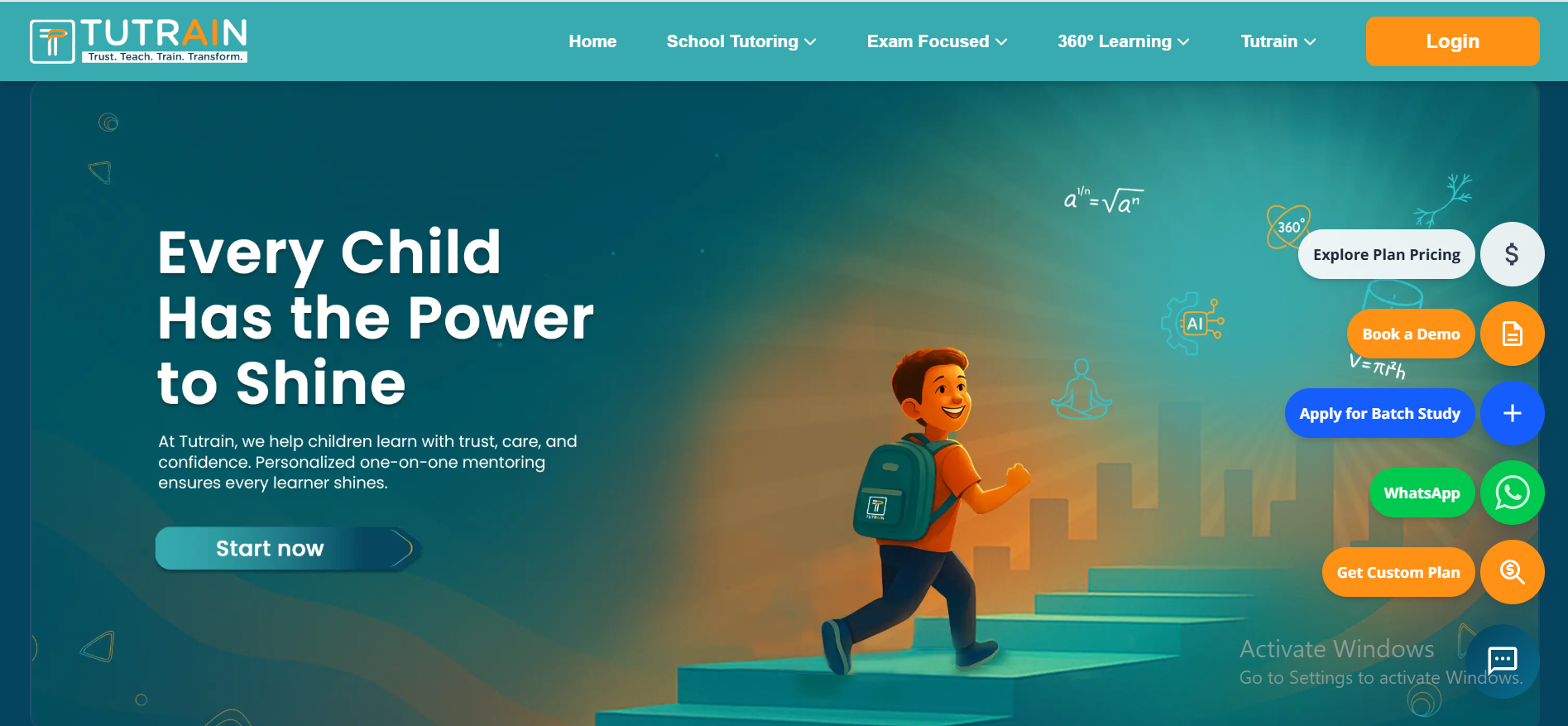 TUTRAIN: EdTech Website Development - Image 3