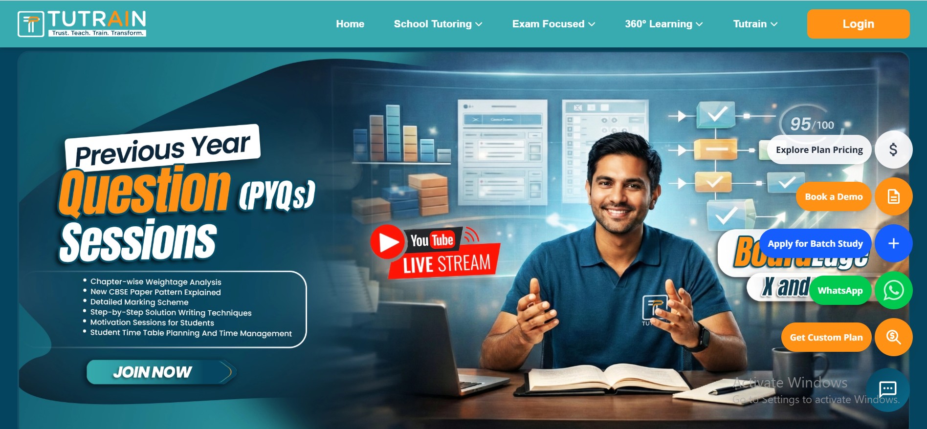 TUTRAIN: EdTech Website Development - Image 2