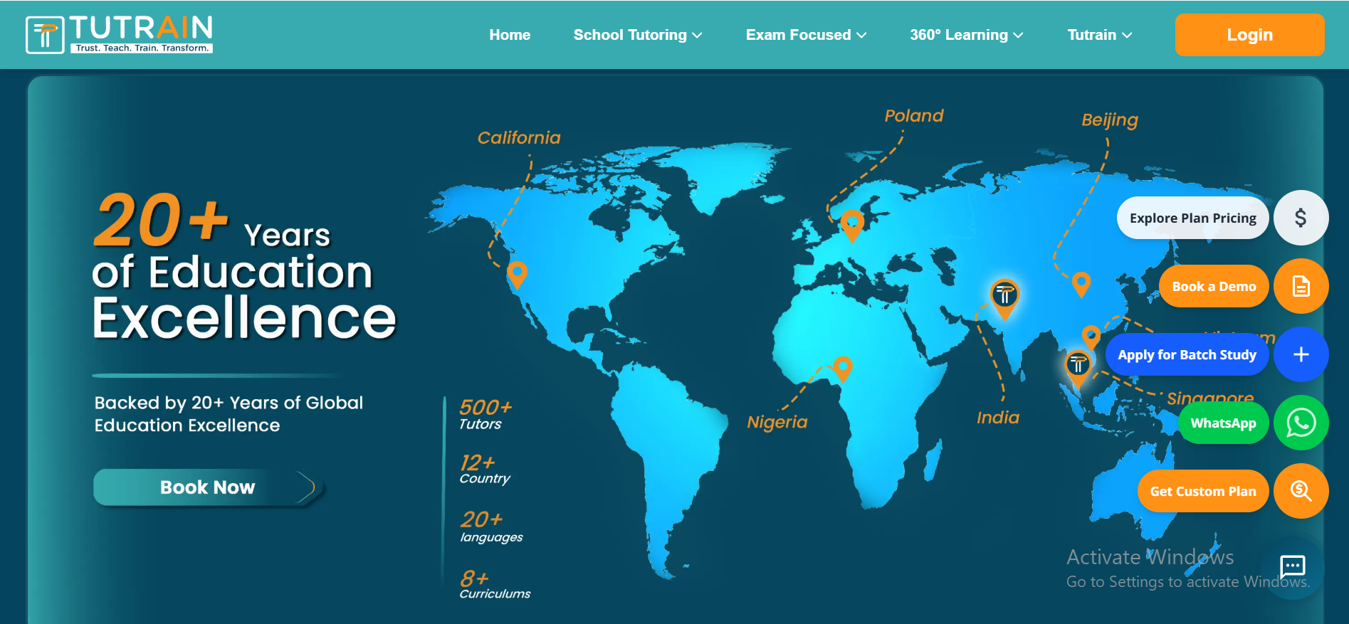 TUTRAIN: EdTech Website Development – picture 2